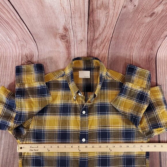 Band of Outsiders Mens Size 2 Medium Plaid LS Button Down Shirt USA Made - Picture 10 of 11